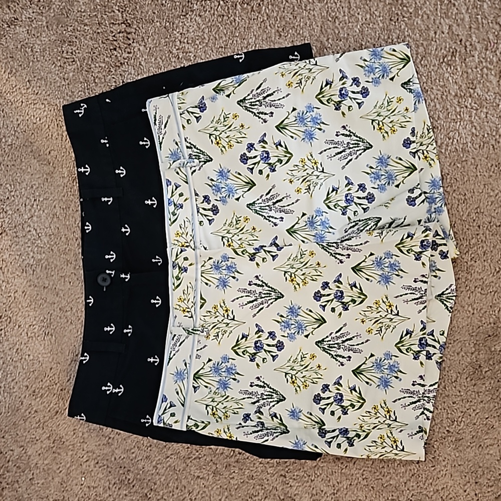 Lot of 2 LOFT shorts,  size 8, 4 inch inseam